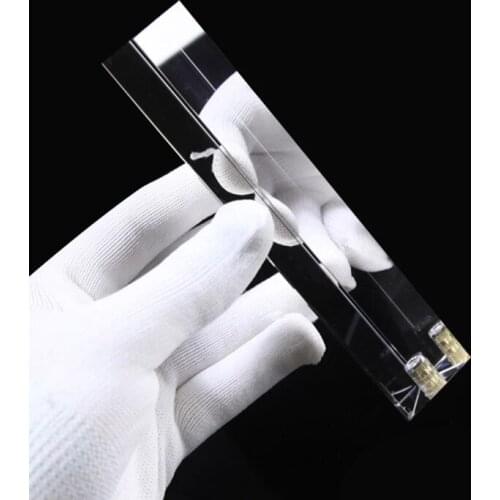 K1KA Optical Glass Triangular Prism Stand with 1/4 In Thread Compatible with Teaching Light Spectrum Physics & Photo Prism