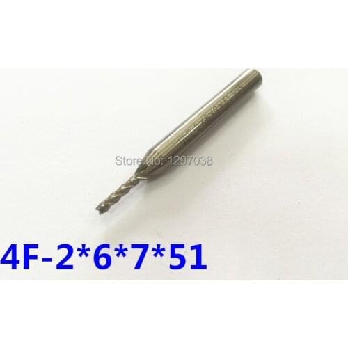 5pcs HSS End Mill CNC Tools 4 Blades Flute Diameter 2mm Milling Cutter Router Bit CNC mill Drill bit