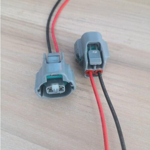 5pcs/lot 2 Pin/Way VVTi Solenoid Valve Connector Turn Signal Light Plug With Wire Harness Pigtail For Toyota Lexus 90980-11162