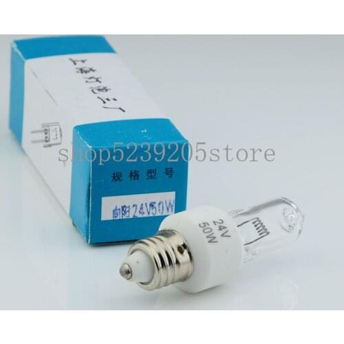 3pcs 24V50W spiral E11Tungsten halogen lamp SH-52/SD200 cold light source surgical shadowless lamp 24V50W E11