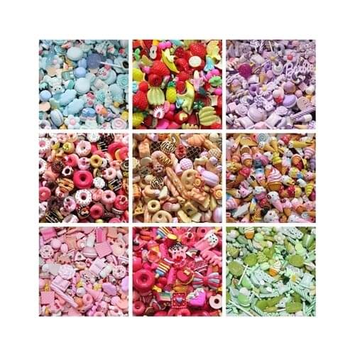 20 PCS 1:6 1:12 Scale Miniature Dollhouse Ice-cream candy cake Drinks rement Mini Food Play Kitchen blyth Doll House for barbie