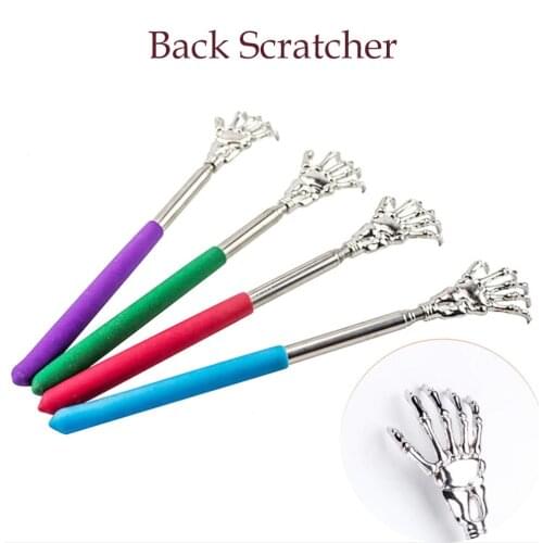 Stainless Steel Back Scratcher Extendable Telescopic Handle Itch Massager Blood Circulation Relax Health Back Scratching Tool