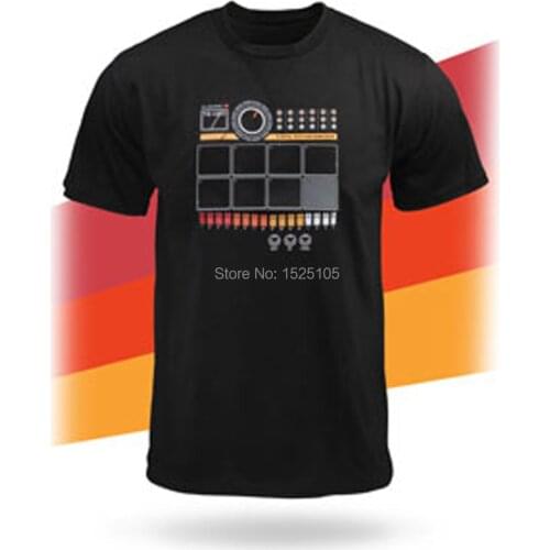 Wearable DJ Quality Drum Machine Thumps out Sweet Digital Rhythms Electronic Drum T Shirt with Loop Function free shipping