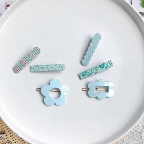 Japan and South Korea new hot sale Wave point versatile color hairpin female cute sweet hairpin children side clip