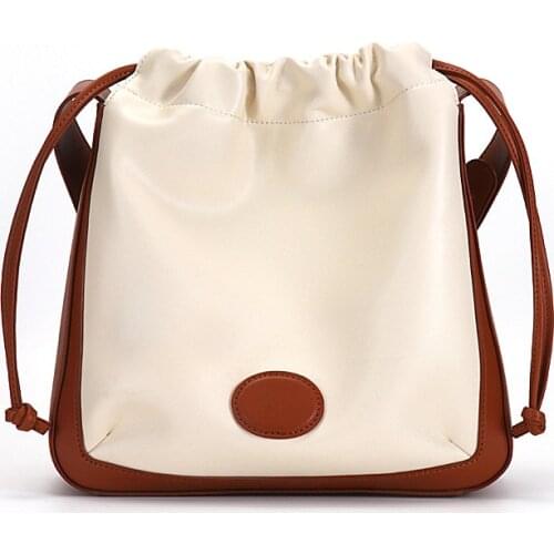 2021 New Women Bag Bucket Bag Women Supreme Genuine Cow Leather Shoulder Bags Brand Designer Ladies Crossbody Messenger Bags