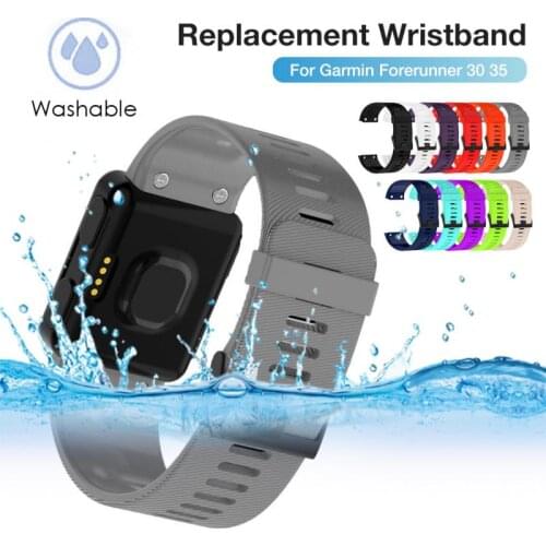 New Sport Silicone Watch Band Strap For Garmin Forerunner 35 30 Smart Watch Bracelet Colorful Replacement Wristband Watchband
