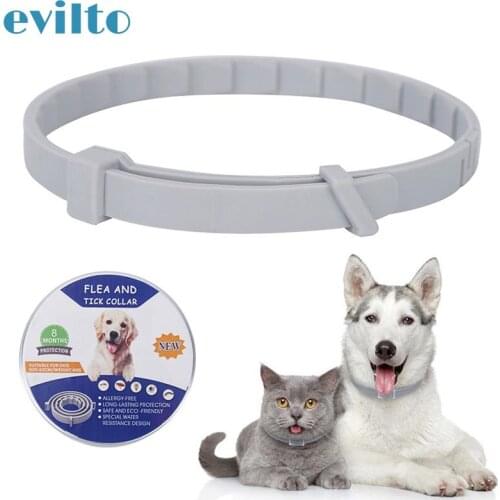 Pet 8 Moth Flea Tick Revention Collar For Cats Mosquitoe Repellent Collar Insect Control Collar Mosquitoe Adjustable Dog Collar