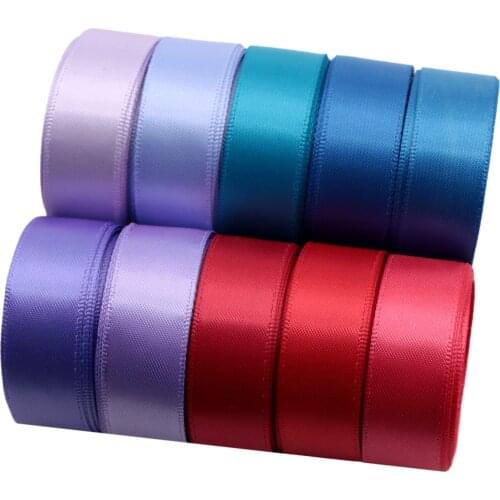 16mm Plain Satin Ribbon Set 2Yards/roll Bow-knot DIY Wrapping/Party/Art Sewing Crafts Home Packing Gift,1Yc16926