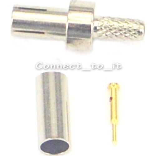 10 pcs/lot) TS9 connector straight nickelplated crimp for RG174 RG316
