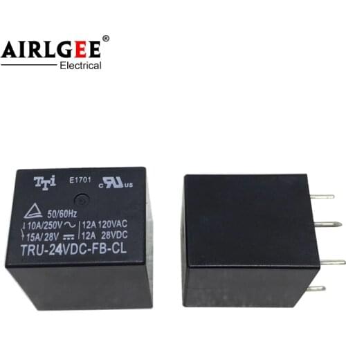 TRU-24VDC-FB-CL DC24V Coil Voltage 5 Pins in PCB Mounting Power Relay