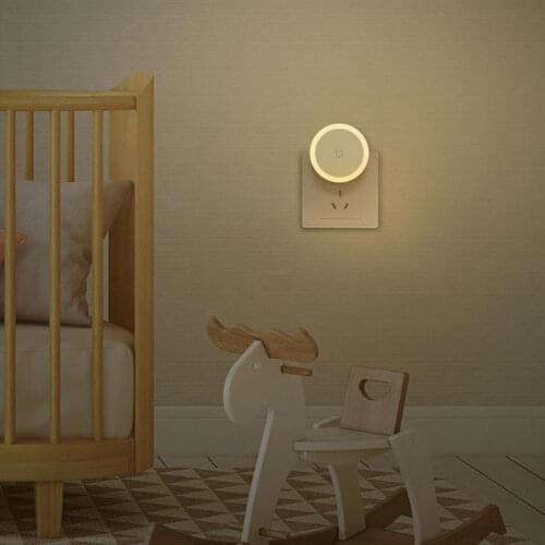Xiaomi Mi Mijia Smart LED Night Light Light Sensor Touch Mode Night Lamp For Home Corridor Bedroom AC Aisle 220V Plug Smart Home