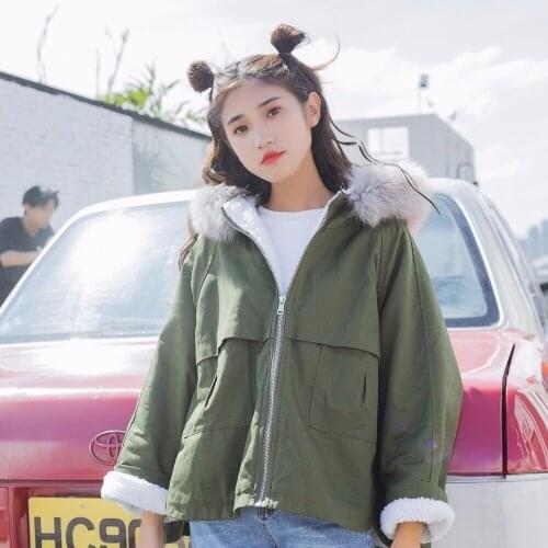 Jacket Wadded Winter women Parks Warm thick hooded Abrigos mujer Long Velvet gray Female Overcoats Plus Size 2XL 1319