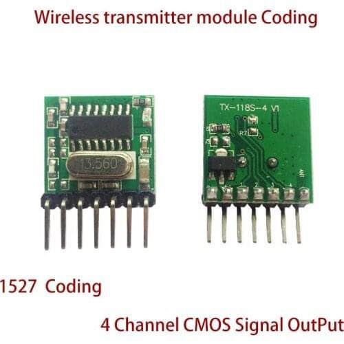 433mhz Transmitter For Gate garage door Alarm Light controller 433 mhz Mini Wireless RF Remote Control 1527 EV1527 Learning code