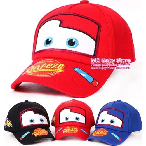 New Summer Boy Hat Fashion Cars Cartoon Kids Hat Boys Girls Baseball Caps Cute Net Baseball Cartoon Hat Sun Shading Hip Hop Hat