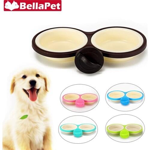 Large Dog Bowl with Stand Elevated Dogs Feeder for Cats Pet Product Plastic Pet Bowl for Dog Stand Feeder Dogs Accessories