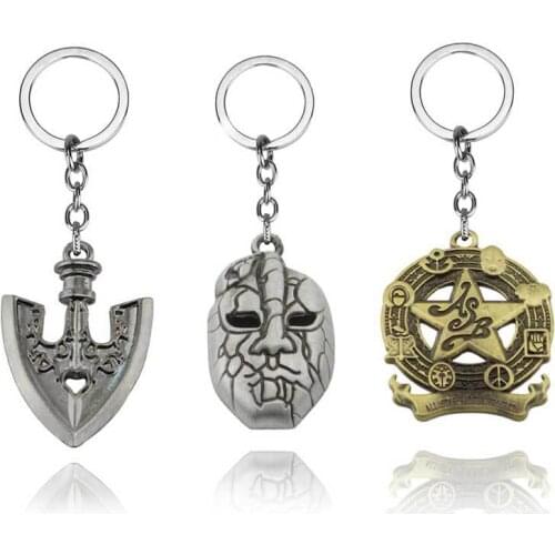 JoJos Bizarre Adventure Cosplay Prop Keyring Diamond Killer Queen Josuke Jotaro Higashikata Kujo Accessories JOJO Keychain