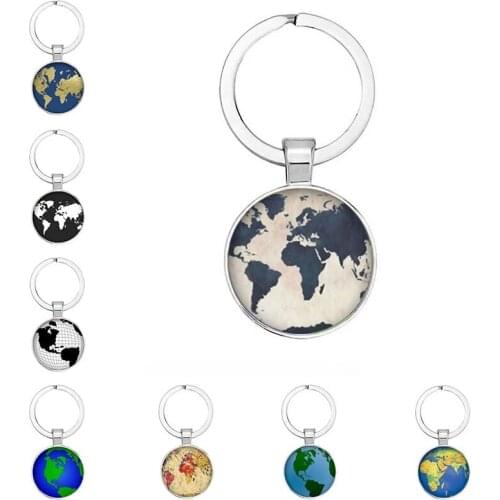 The New Earth Plane Keychain Pendant Earth Personality Commemorative Key Ring Gift For Travel Lovers