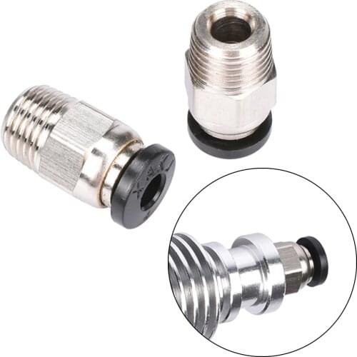 3D Printer Parts V6 Pneumatic Connectors PC4-01 Teflonto PTFE Tube 1.75mm Filament J-head Hotend Fit RepRap V6 Extruder