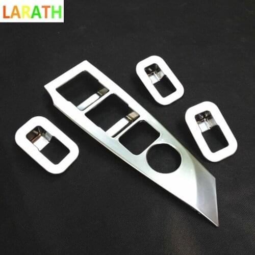 For Mazda 6 Atenza M6 Sedan 2013 2014 2015 CHROME INTERIOR DOOR WINDOW SWITCH PANEL COVER BEZEL TRIM MOLDING Accessories