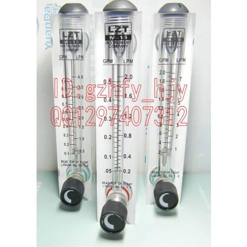 LZT-15T adjustable panel liquid flow meter 0.1-1GPM0.5-4LPM flow gauge 4 extra wire