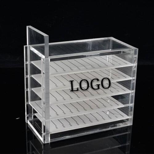 Eyelash Extension Storage Box Make Private Label And Hand Plate Holder Lash Tray Strip Palette