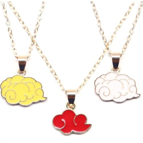 Red Cloud Necklace Goku Somersault cloud Pendant Necklaces 2021 New Arrivals Jewelry Creative DIY Charm Link Chain Choker Gift