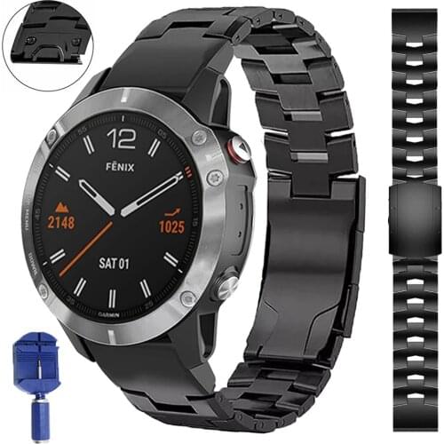 Fenix6X Titanium Alloy Light Weight Watchband QuickFit 22 26mm Wrist Strap For Garmin Fenix 5 5X Plus/6 6X Pro 3HR/Instinct 935