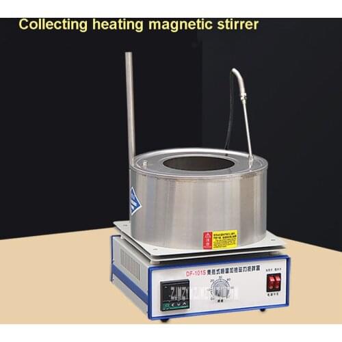 DF-101S Collecting Type Heating Magnetic Stirrer Laboratory Mixer Digital Display Thermostatic Water Bath Lab Stirrer 220V 2L