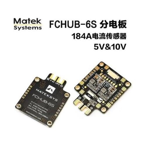 Matek FCHUB-6S Hub Power Distribution Board 5V & 10V BEC Built-in 184A Current Sensor 9g for RC Drone