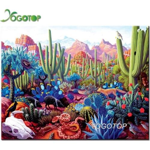Full Square drill 5D DIY Diamond embroidery plant Cactus Succulents 3d Diamond Painting kits Rhinestones Mosaic decor YY1353