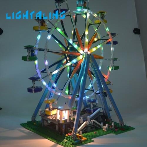 Lightaling DIY LED Light Kit For 10247 Ferris Wheel Compatible With 15012 , NO Blocks Model