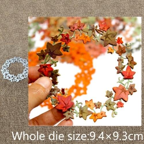 New Design Craft Metal stencil mold Cutting Dies leaves round decoration scrapbook die cuts Album Paper Card Craft Embossing