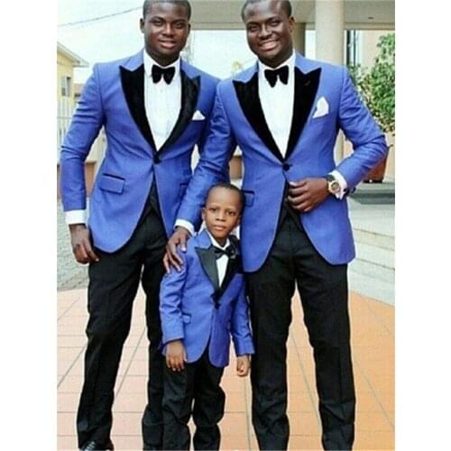 New Men’s Suit Smolking Noivo Terno Slim Fit Easculino Evening Suits For Men Groom Black Peaked Lapel Western Tuxedos (Jacket+Pa