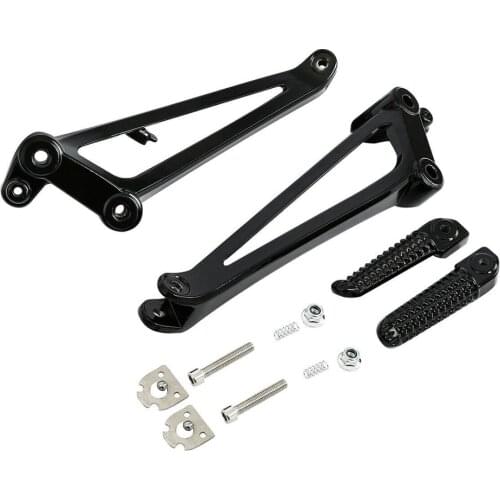 Motorcycle Passenger Footrest Foot Peg Bracket Set For YAMAHA YZF R1 YZF-R1 2009-2014