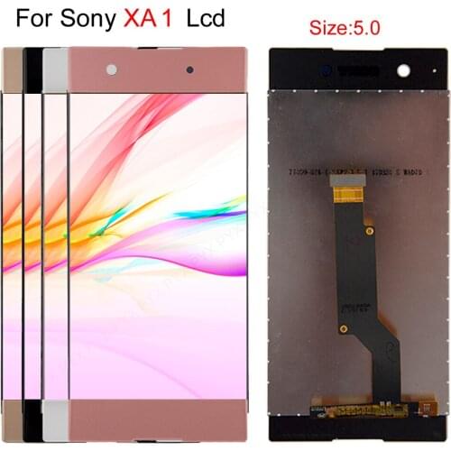 New lcd For Xperia XA1 XA 1 G3116 G3121 G3123 G3125 G3112 5.0 inch LCD Display Digitizer Assembly Touch screen Frame