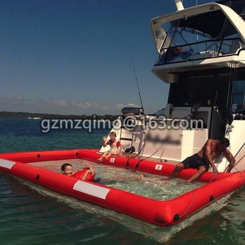 Beach Floating Swimming Sea Pool, Portable Jellyfish Protection Net Pool for Yachts