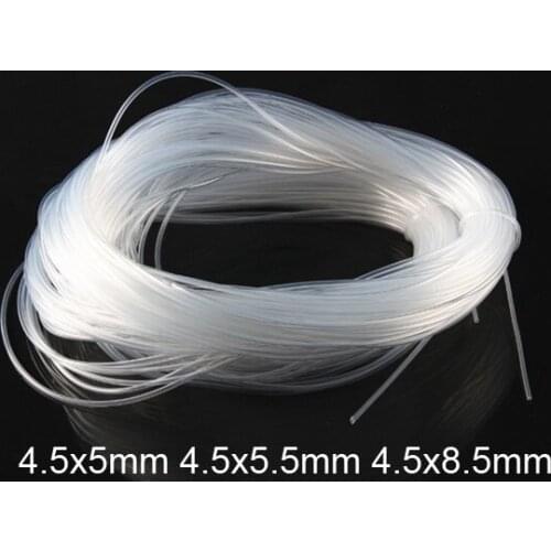 4.5x5mm 4.5mm 5.5mm 8.5 Transparent silica gel tube food grade silicone tube lucency silicon hose FDA tasteless capillary tubing