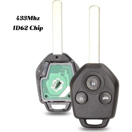 Jingyuqin 3 Button Car Key Remote for Subaru Forester Outback Legacy 2008 2009 2010 2012 2013 2014 433 MHz Id62