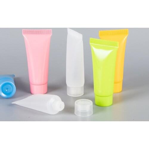 5g 10g Empty Squeezed Soft Tube ,Small Sample Cosmetics Plastic Soft Hose For Lotion Shampoo Shower Gel Travel Hotel Bottles