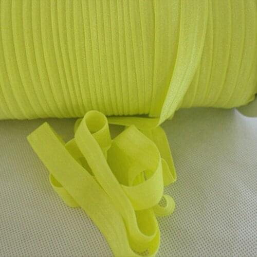 T.R RIBBON #625 Pineapple 5/8" FOE elastic, solid Fold Over Elastic FOE for Headbands 50yards and 100yards/lot