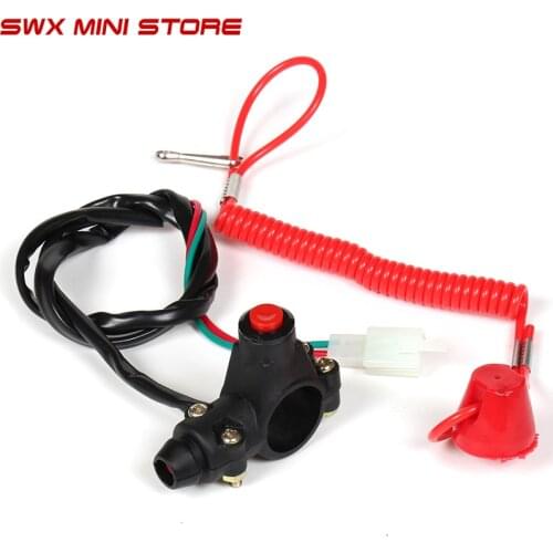 Tether Lanyard Emergency Kill Stop Engine Switch Push Button for ATV Motorcycle Boat Interruptor de parada l motor matar