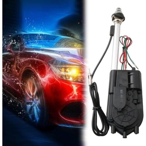 12V External Vehicle Antenna Auto Antenna Signal Electric Auto-retractable Radio Antenna Kit Electronic Antenna