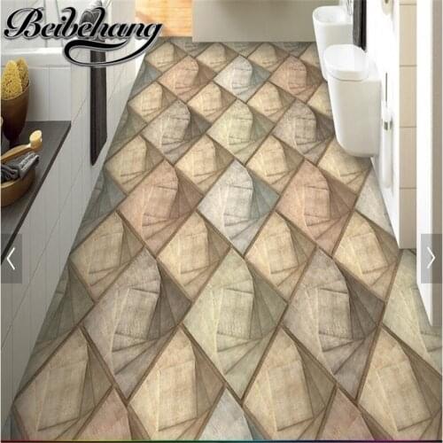 Beibehang Waterproof self-adhesive to draw custom-made modern three-dimensional geometric abstract pattern 3D floor according