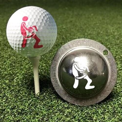 Mini High Quality Stainless Golf Ball Liner Template Marker Simple Operation Golf Ball Marker Creative Golf Equipment