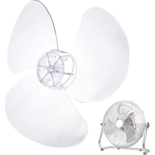 3 Leaves Clear Plastic Fan Blade Replacement for 12 Inch Pedestal Fan Stand Fan MOLF