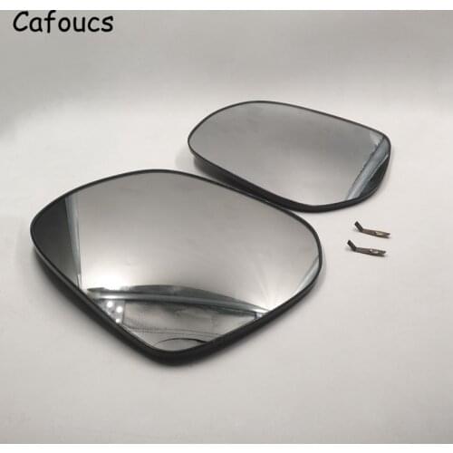 Cafoucs Rearview Mirror Glass For Toyota Land Cruiser Prado KDJ150 LJ150 GRJ150 TRJ15 2009-2016 Heated Mirror for Cars