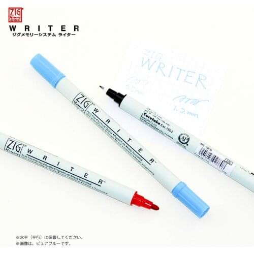 ZIG Markers Kuretake Watercolor Brush Pen MS-6600 Twin Tip WRITER Water-based Japan