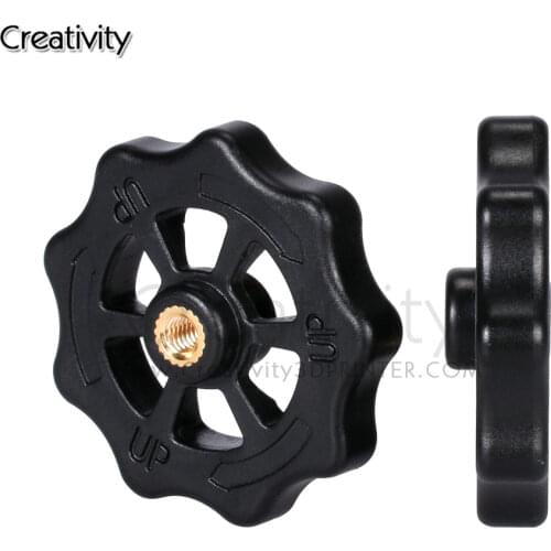 1/4pcs 3D Printer Parts Auto Leveling Nuts Upgraded Big Hand Twist Auto Leveling Nuts For CR10/CR10S 3D Printer