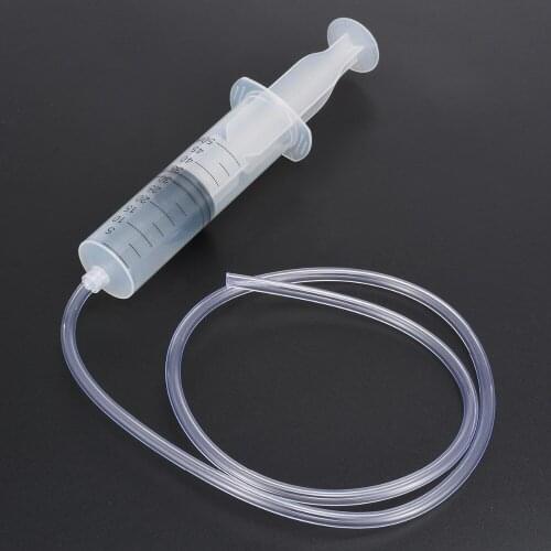 1set 50ML Measuring Clear Syringe Large Plastic Syringe With 80cm Tube For Hydroponics Lab Tool Feeding Ink