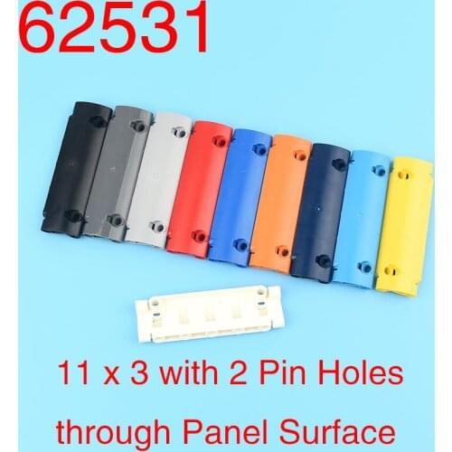 1 pair of high-tech building block panels bent 11 x 3, with 2 pinholes on the surface of the panel. Parts, accessories, building